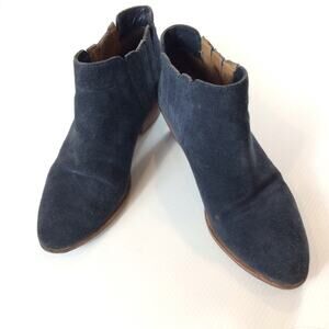 JOIE Blue Suede "Barlow" Ankle Bootie size 37 / US 6.5